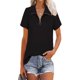 thumbnail image 2 of Camiseta con cuello vuelto NikouMX para mujer Camiseta de manga corta Diseño fácil de usar, 2 of 5