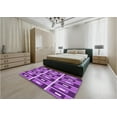 thumbnail image 5 of Ahgly Company Machine Washable Indoor Rectangle Transitional Heliotrope Purple Area Rugs, 3' x 5', 5 of 7