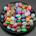 thumbnail image 2 of 15*20mm Oval Flatback Cab Cabochon Gemstone Beads Polished Jewelry Making DIY, 2 of 9