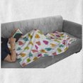 thumbnail image 6 of Hearts Soft Flannel Fleece Throw Blanket, Variety of Colorful Heart with Smiling Faces and Funny Facial Expression Print, Cozy Plush for Indoor and Outdoor Use, 50" x 70", Multicolor, by Ambesonne, 6 of 6