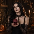 thumbnail image 5 of Halloween Candle Gothic Halloween Decor 2.5 Inch Spooky Halloween Decorations Decorative Candle for Halloween Home Display Indoor and Outdoor White, 1 Pack, 5 of 5