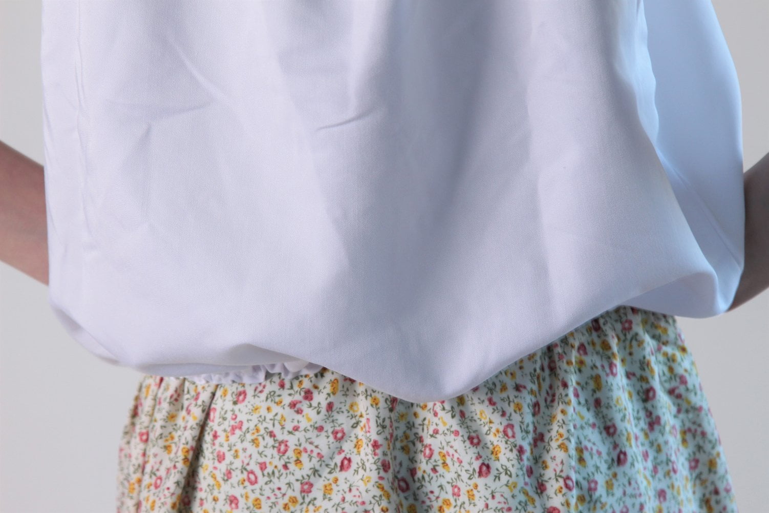 girls white peasant blouse