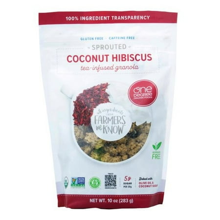 One Degree Granola Sprouted  Coconut Hibiscus Tea-Infused  Organic-10 oz