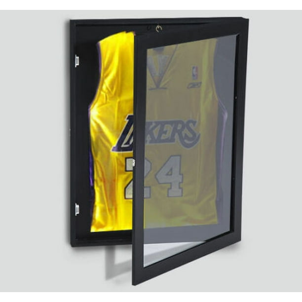 31.5" Jersey Display Case Lockable Shadow Box Frame Football Baseball