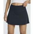 thumbnail image 5 of Real Essentials 4 Pack: Women's Ribbed Active Skort Pockets Skirt Running Tennis Golf Workout Sports (Available In Plus), 5 of 6