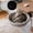 Gray + Black, variant on Cozy Cat Desk Bed for Home Office, Sunken Foldable Cat Hammock with 2 Cushions Dual-Sided Reversible, Breathable and Warm Kitten Bed for Table, Space Saving Bedside Circular Cat Bed Supports 40 lb