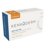 Kenkoderm Psoriasis Dead Sea Mud Soap with Argan Oil & Shea Butter 4.25 oz | 1 Bar | Dermatologist Developed | Fragrance   Color Free