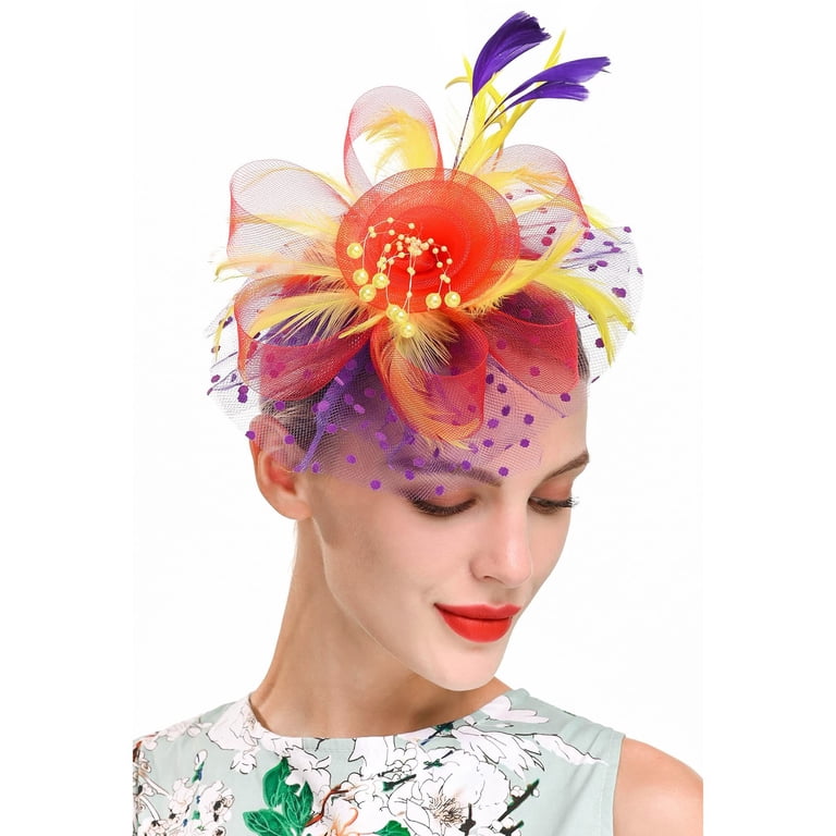 Prolriy Fascinators Hats for Women Headbands for Women Hat 