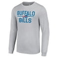 thumbnail image 2 of Men's Starter Heather Gray Buffalo Bills Team Mesh Print Graphic Long Sleeve T-Shirt, 2 of 3