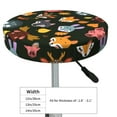 thumbnail image 4 of KLL Forest Animal Faces Round Bar Chair Cushion Cover 13 inch ,Bar Stool Protector with Elastic, Soft Washable, 4 of 6