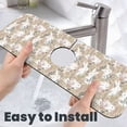 thumbnail image 6 of Sikiie Retro Bunny Flower Splash Guard for Sink Faucet-1 PC Super Absorbent Fast Drying Mat Sink Gadgets-Splash Guard for Kitchen, Sink Mat, 6 of 7