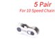 thumbnail image 2 of Accesorios para bicicletas 5 pares de hebillas mágicas de unión de cadena de conector de cadena de bicicleta de carretera MTB (10S) Hugtrwg  Para estrenar, 2 of 7