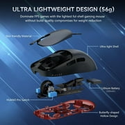 Ajazz AJ099 Black Ergonomic Wireless Mouse Lightweight 2.4G USB Optical 12000DPI PAW3311 OEM Custom Design Gaming Mouse