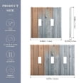thumbnail image 2 of Light Switch Cover Brown and Blue Wooden Plates Faceplate Decorative Switch Plate for Bedroom Home Decor, 2 of 7