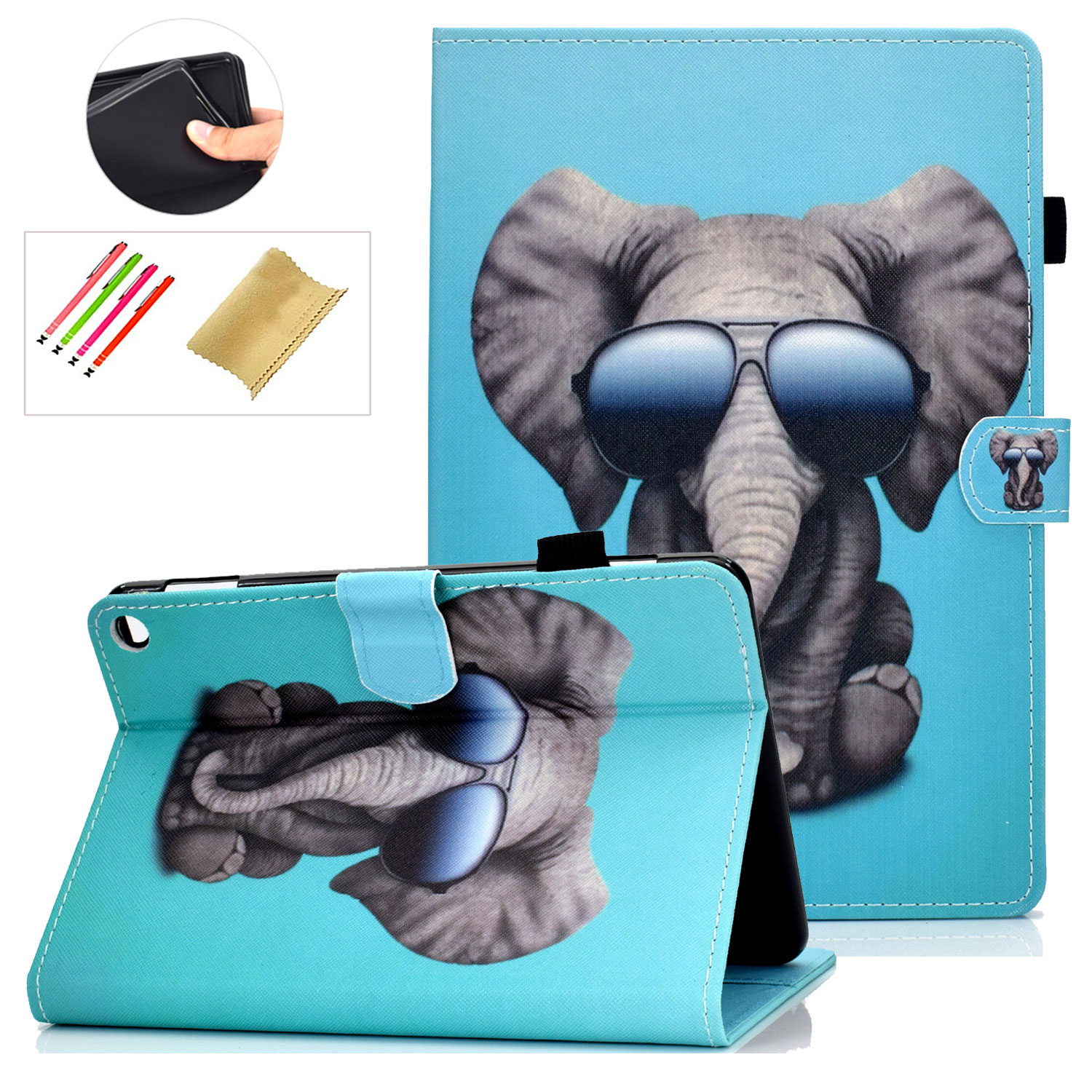 Allytech Folio Case for AllNew Kindle Fire HD 8 Tablet (10th