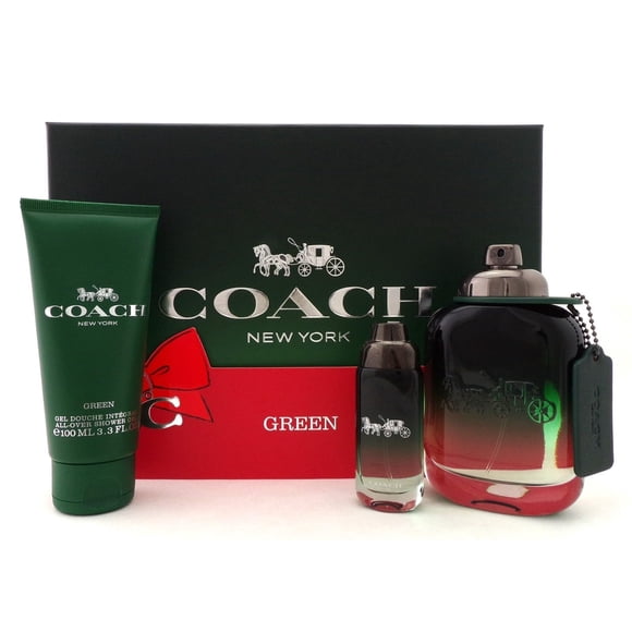 Set de Regalo COACH Green para Hombre 3 Piezas EDT 100 ml Gel de Ducha