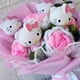 thumbnail image 4 of Hello Kitty Cartoon Plush Bouquet Anime Rose Soap Flowers Doll Home Wedding Decoration Christmas Valentine's Day Gift, 4 of 5