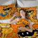 thumbnail image 5 of Juego de cama con dibujos animados de Garfield, textiles para el hogar, poliéster, impresión digital 3D, juego de cama tamaño king, juego de confort, regalo para niños, 5 of 6