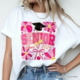 thumbnail image 2 of Boho Senior 2025 T-Shirt, Pink Floral Graduation White Tee for Proud and Stylish Students, 2 of 5