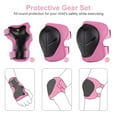 thumbnail image 5 of Wdmiya Kids Bike Helmet Toddler Helmet, Multi-Sport Protective Gear Set for 2-8 Years Boys Girls Child, Cycling Helmet with Knee Pads Elbow Pads Wrist Guards, Pink Bee, 5 of 9