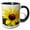 Black/White, variant on 3drose, Black Eyed Susan Fine Art Image, 15oz Two-tone Red Mug