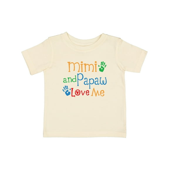 Inktastic Mimi and Papaw Love Me Boys or Girls Baby T-Shirt