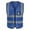 Blue, variant on Men High-Visibility Reflective Vest V-neck Sleeveless Multi Pockets Design Waistcoat Clear ID Pocket Pen Holder Breathable Mesh Vest Coat-One Size,Yellow
