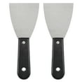 thumbnail image 1 of Unique Bargains 3' Stainless Steel Blade Black Handle Putty Scraper 2Pcs, 1 of 6
