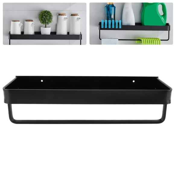 Space Aluminum Floating Towel Rack, Shower Caddy Shelf Basket, Wall Mounted Shower Caddy Shelf For Bathroom Lavatory Toilet Washstand