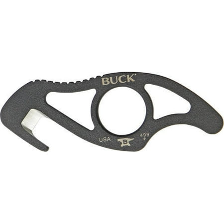 Buck PakLite TM Guthook Knife with Black Traction Coat (Black, Small) Multi-Colored