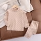 thumbnail image 3 of Odeerbi 1-14 Años Niños Niñas Pijamas Algodón Manga Larga Tops Pantalones Conjunto Suave Impreso Cuadros Ropa de Dormir Primavera Invierno Dos Piezas Juegos de Pijamas, 3 of 3