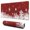 Red Christmas Snowflake, variant on Long Mouse Pads for Desk,Red Christmas Snowman Pattern Desk Mats on Top Of Desks, Desk Mouse Pad Extra Large with 3mm Non-Slip Base and Stitched Edge for Gaming,Office,Work,Home 31.5x11.8in