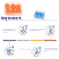 thumbnail image 2 of Yucurem Soft Swimming Earplugs, Waterproof Silicone Diving Supplies, Portable Earplugs for Shower and Swimming (Orange), 2 of 8