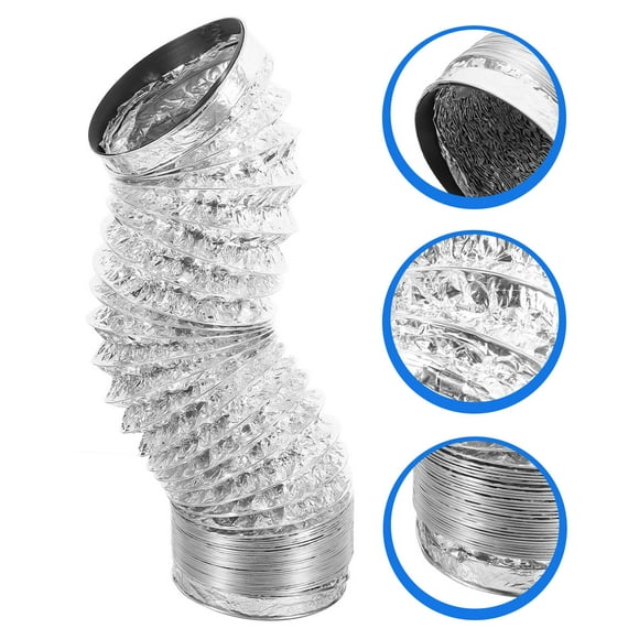Phenofice Tuyau Flexible en Aluminium pour Ventilation de Cuisine, Lot de 1