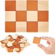 thumbnail image 1 of 96 mini baldosas de suelo de 1,4 x 1,4 pulgadas, mosaico de madera de doble cara de 2 mm de grosor, cuadradas, para decoración de suelos en miniatura, adornos DIY., 1 of 6