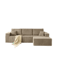 thumbnail image 4 of Spaco 110" Cloud Modular Sectional Sofa, Boneless Couch, 3 Seater with Ottoman & 2 Pillows, Perfect for Indoor as Living Room and Bedroom, Gray, 4 of 14