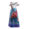 thumbnail image 2 of HAWEE Robe Mirabel pour Filles, Costume Mirabel Madrigal Tenue de Cosplay d'Halloween, 2 of 6