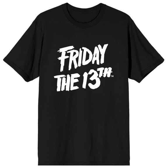Friday the 13th 3D Logo Black Short Sleeve Tee Shirt-M