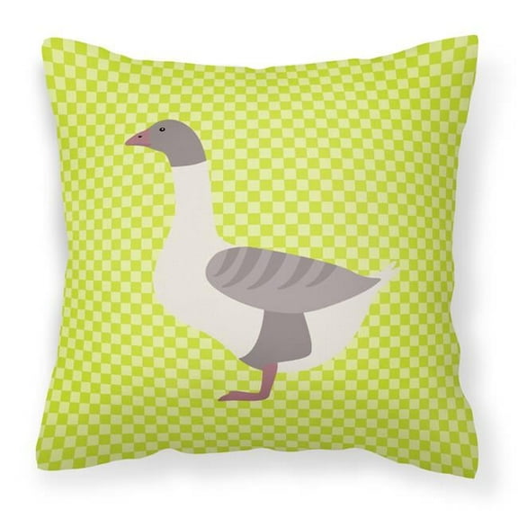 Carolines Treasures BB7727PW1818 Buff Grey Back Goose Green Fabric Decorative Pillow, 18 x 18 in.