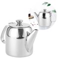 thumbnail image 3 of Spptty Coffee Pot Teapot Stainless Steel Kettle Cold Water Jug Short Spout for Hotel Restaurant, Round Pot, Kettle, 3 of 8