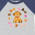 thumbnail image 4 of Inktastic Cute Puppy Valentine with Hearts and Bones Boys or Girls Baby Bodysuit, 4 of 5