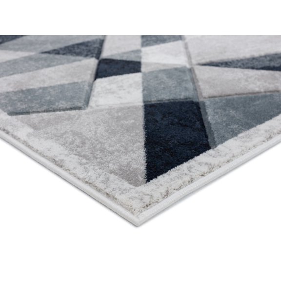 MDA Rug Imports Orelsi Collection Abstract Area Rug with Hand Carved Accents Grey/Black 2'1'' X 3'3'' 2' x 3' Indoor,Accent Rectangle