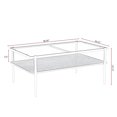 thumbnail image 4 of Rectangle Tempered Glass Living Table | Durable for Regular Use | Metal Legs and MDF Base | Attractive and Easy to Clean, 4 of 6