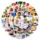 thumbnail image 2 of 50 pegatinas Jar World con forma de botella de vidrio creativa con diseño de paisaje, 2 of 2