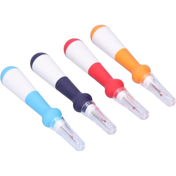 4 Pack Large Seam Ripper, Ergonomic Grip Sewing Ripper Set for Sewing/Crafting Thread Remover