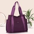 thumbnail image 1 of Bolso bandolera de nailon de gran capacidad para mamá, con múltiples bolsillos para el trabajo (púrpura) Sywqhk Para Estrenar, 1 of 8