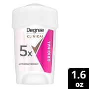(3 pack) Degree Clinical Strength Antiperspirant Deodorant 96-Hour Sweat and Odor Protection Original Soft Solid 5x Types of Sweat, 1.6 oz