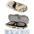 thumbnail image 3 of JAVOedge Floral Pattern Eyeglass Clam Shell Style Case with Microfiber Glass Cleaning Cloth, 3 of 3