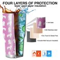 thumbnail image 7 of 30oz Cute Cartoon Poodle Dogs Tumblers Stainless Steel Tumbler with Lid and Straw,Vacuum Insulated Double Wall Travel Tumbler Cups Mug with Cleaning Brush for Coffee,Tea, 7 of 7