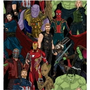 Springs Creative Marvel Avengers Infinity War Universal Characters Packed Multicolor 100% Cotton Fabric by The Yard